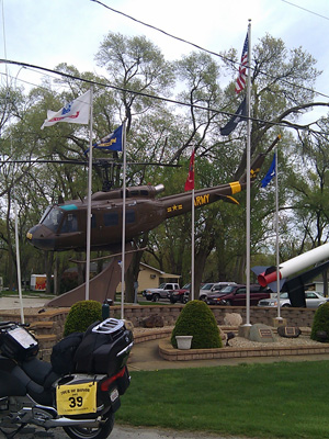 Static Displays and Veterans Memorial in Aroma Park, Illinois