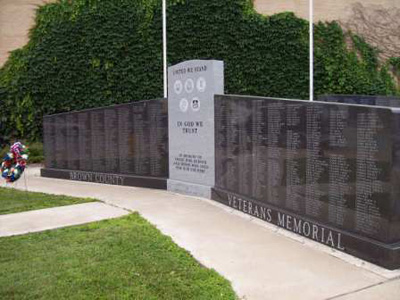 Memorial for Veterans of All Wars in Mt. Sterling, Illinois