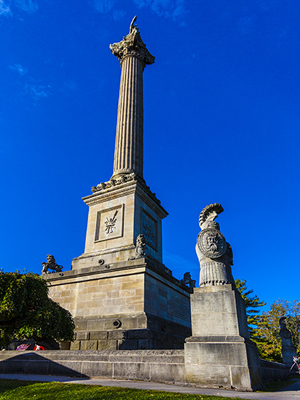 Brock's Monument in Queenston Heights National Park in Queenston, Ontario, Canada