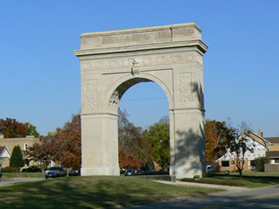 World War I Monument Arch in Huntington, West Virginia